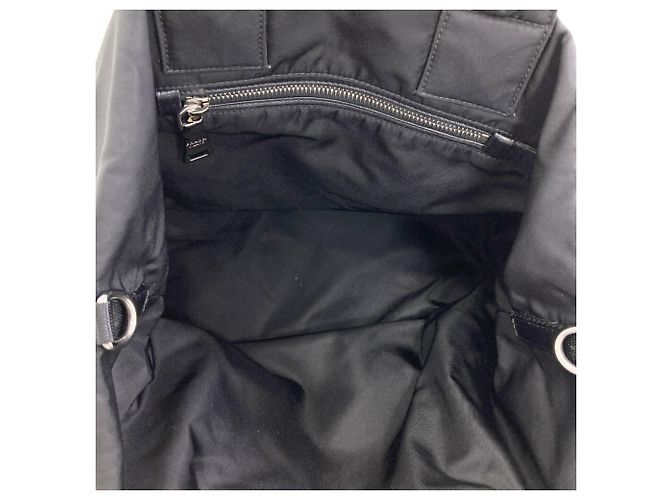 Bolsa Reversível Prada BN1959 Tessuto Double Preto - vista 6
