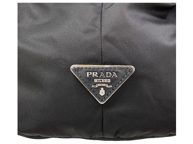 Bolsa Reversível Prada BN1959 Tessuto Double Preto - vista 7