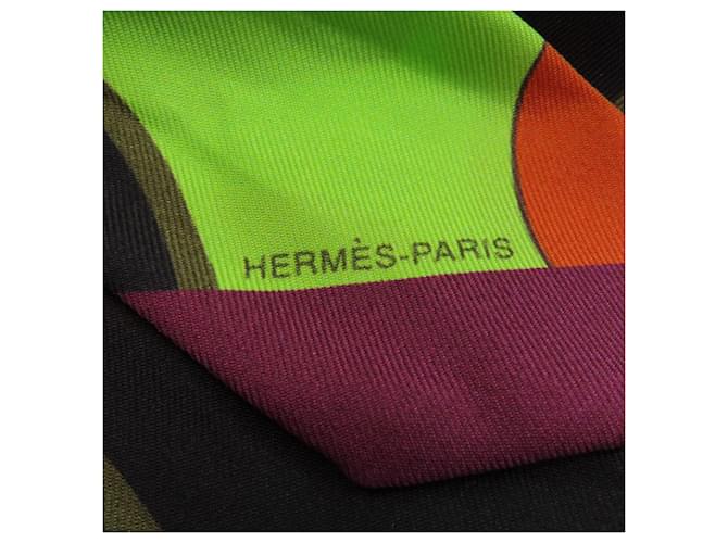Foulard di seta Hermès Twilly Verde - vista 4