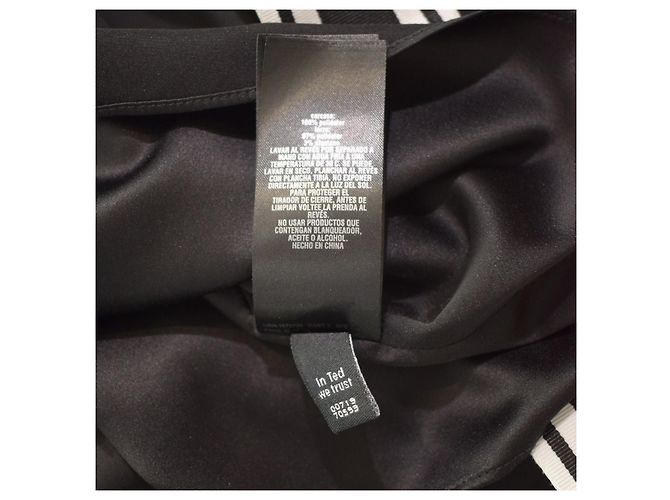 Vestido Ted Baker negro con rayas blancas - vista 12