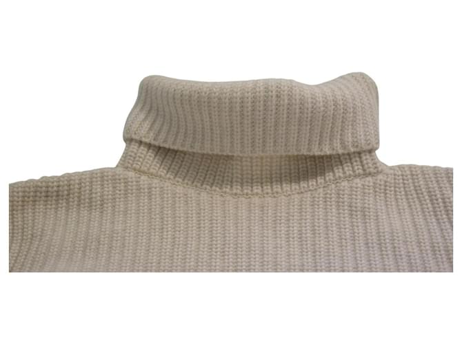 Autre Marque RAEY Beige Wollpullover mit Rollkragen - Ansicht 5