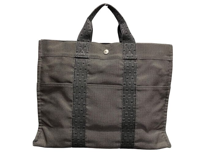 Hermès Borsa Tote Hermes Herline MM Marrone - vista 2