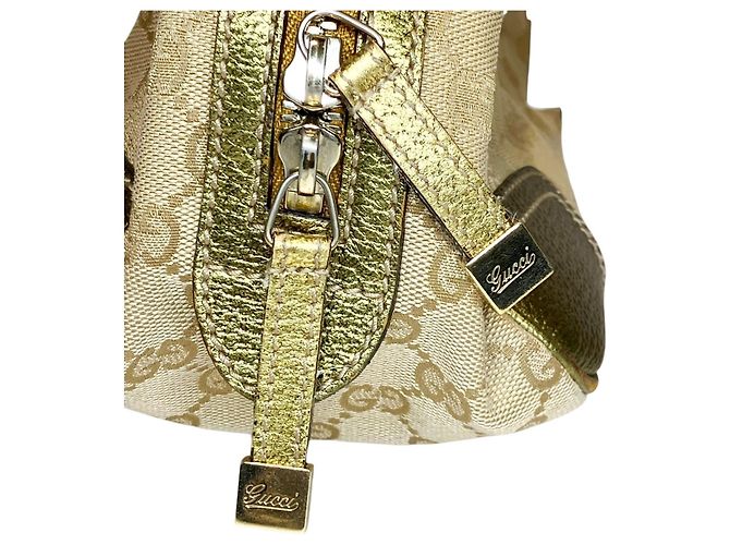 Borsa a mano Gucci in tela marrone - vista 9