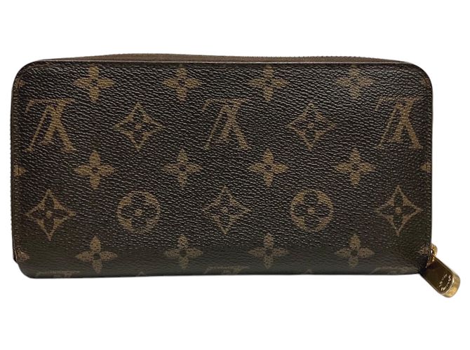 Cartera Zippy Larga Monogram Canvas Louis Vuitton Castaño Monograma - vista 2