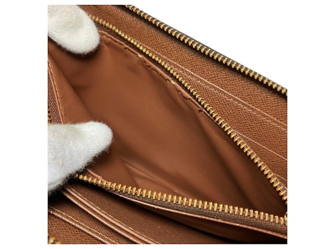 Cartera Zippy Larga Monogram Canvas Louis Vuitton Castaño Monograma - vista 6