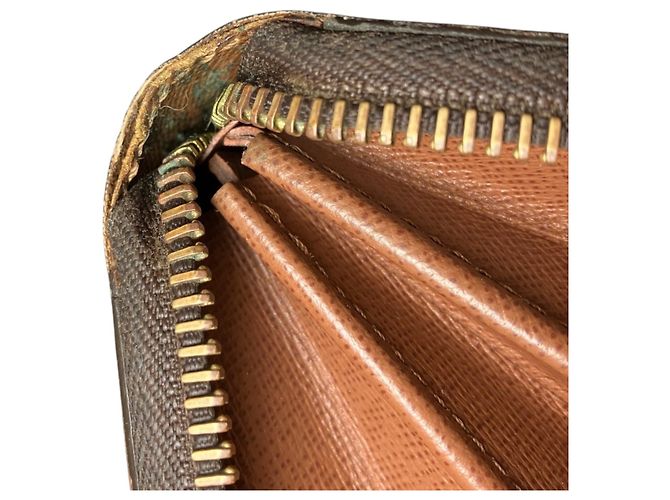 Cartera Zippy Larga Monogram Canvas Louis Vuitton Castaño Monograma - vista 7
