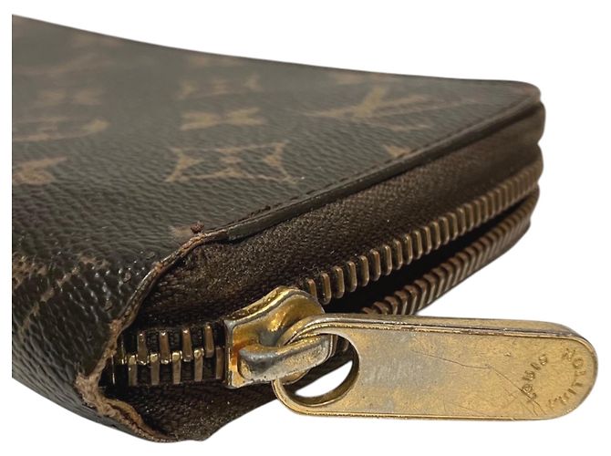 Cartera Zippy Larga Monogram Canvas Louis Vuitton Castaño Monograma - vista 8