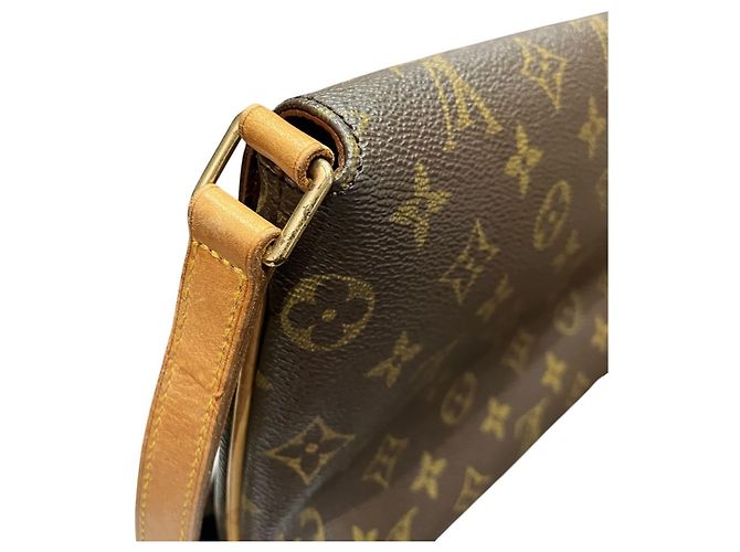 Borsa a tracolla Louis Vuitton Musette Tango Marrone Monogramma - vista 8