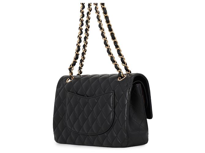 Borsa a tracolla con catena Chanel Matelasse in pelle d'agnello Nero - vista 2