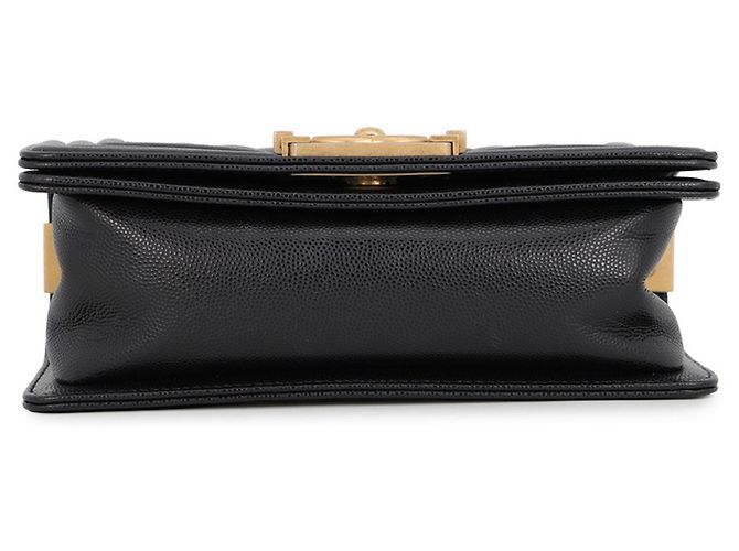 Borsa a tracolla Chanel Boy Matelassé Nera Nero - vista 3