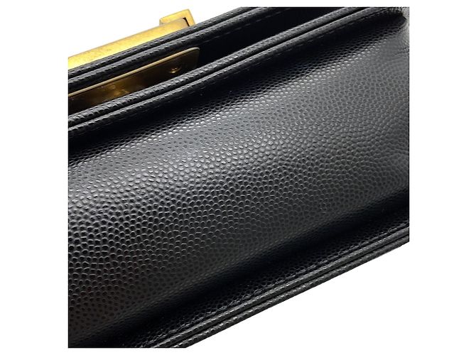Borsa a tracolla Chanel Boy Matelassé Nera Nero - vista 7