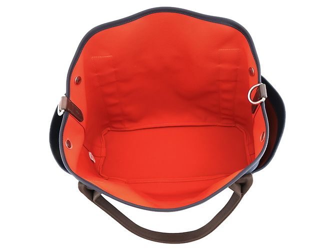 Hermès Sac de Pansage Groom Handbag Rosso Blu navy - vista 6