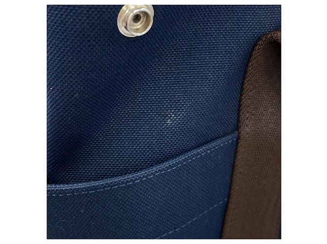 Hermès Sac de Pansage Groom Handbag Rosso Blu navy - vista 7