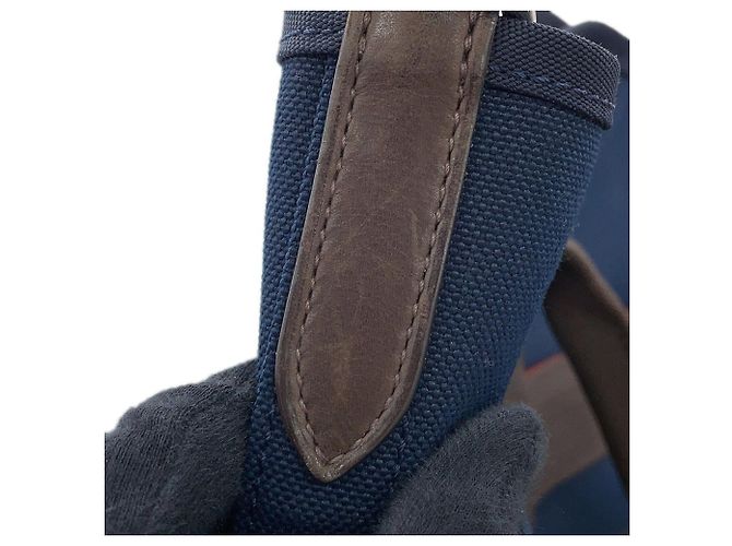 Hermès Sac de Pansage Groom Handbag Rosso Blu navy - vista 9