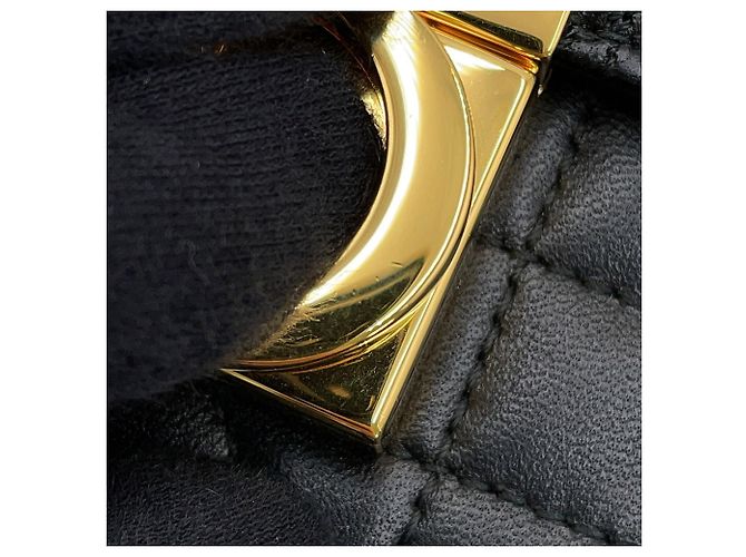 Borsa Christian Dior Macro Cannage Ange Mini Nero - vista 12