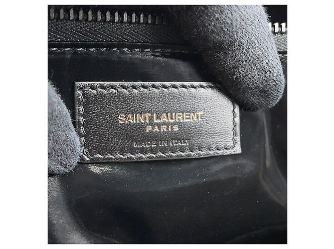 Borsa Tote Yves Saint Laurent in nylon nero - vista 11