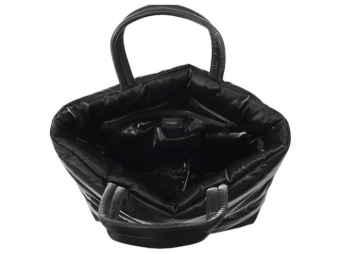 Borsa Tote Yves Saint Laurent in nylon nero - vista 5