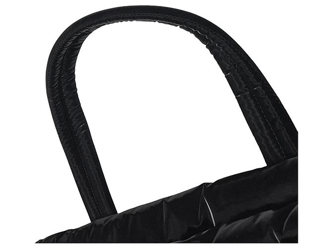Borsa Tote Yves Saint Laurent in nylon nero - vista 7