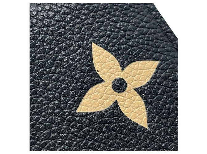 Cartera Tri-fold Louis Vuitton Monogram Empreinte Negro Beige - vista 12