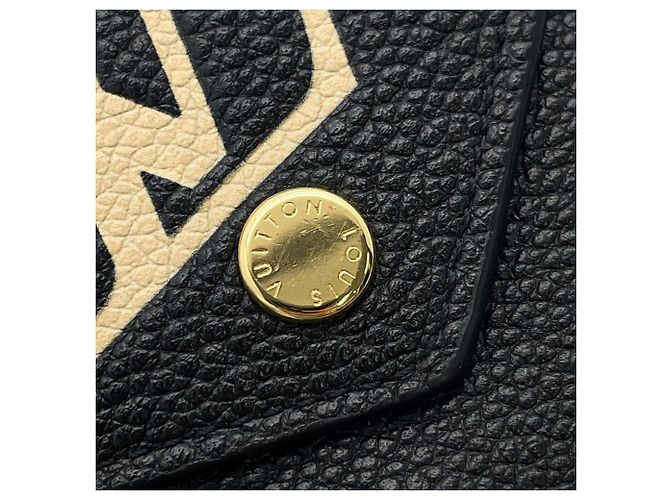 Cartera Tri-fold Louis Vuitton Monogram Empreinte Negro Beige - vista 14