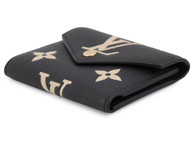 Cartera Tri-fold Louis Vuitton Monogram Empreinte Negro Beige - vista 2