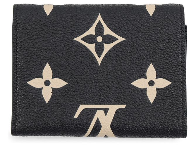 Cartera Tri-fold Louis Vuitton Monogram Empreinte Negro Beige - vista 3