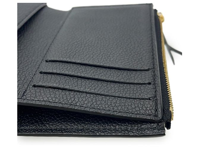 Cartera Tri-fold Louis Vuitton Monogram Empreinte Negro Beige - vista 7