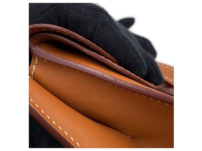 Hermès Borsa Hermes Kara Mini in Gold D'oro - vista 9