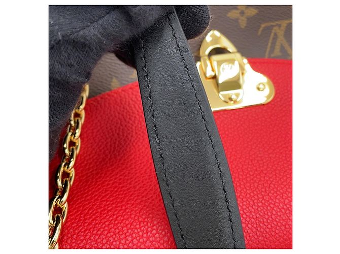 Borsa a tracolla Louis Vuitton Monogram Saint-Placide Rosso Monogramma - vista 11