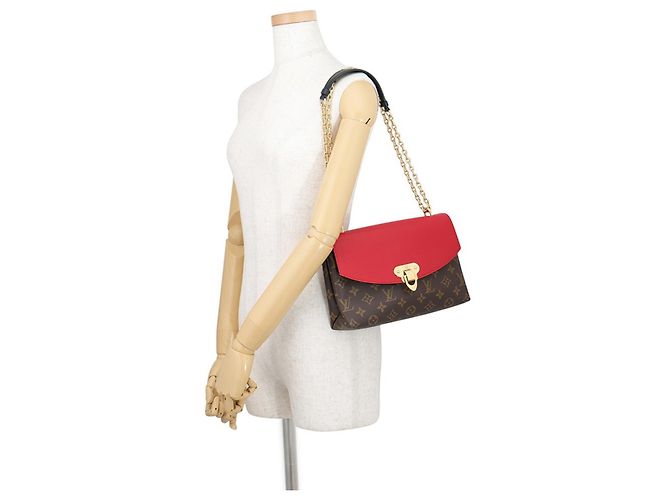 Borsa a tracolla Louis Vuitton Monogram Saint-Placide Rosso Monogramma - vista 4