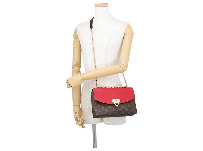 Borsa a tracolla Louis Vuitton Monogram Saint-Placide Rosso Monogramma - vista 5