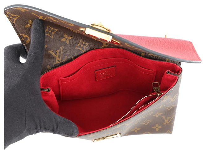 Borsa a tracolla Louis Vuitton Monogram Saint-Placide Rosso Monogramma - vista 6
