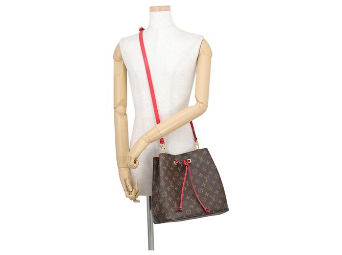 Néonoé Borsa a tracolla Louis Vuitton Monogram NeoNoe MM Rosso Monogramma - vista 5
