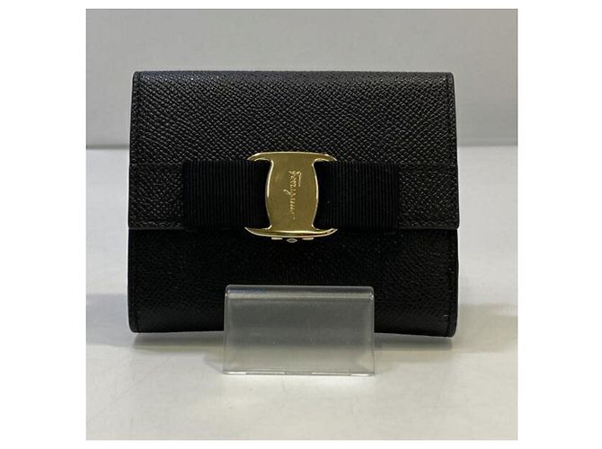 Cartera bi-fold Salvatore Ferragamo Vara Ribbon Negro - vista 2
