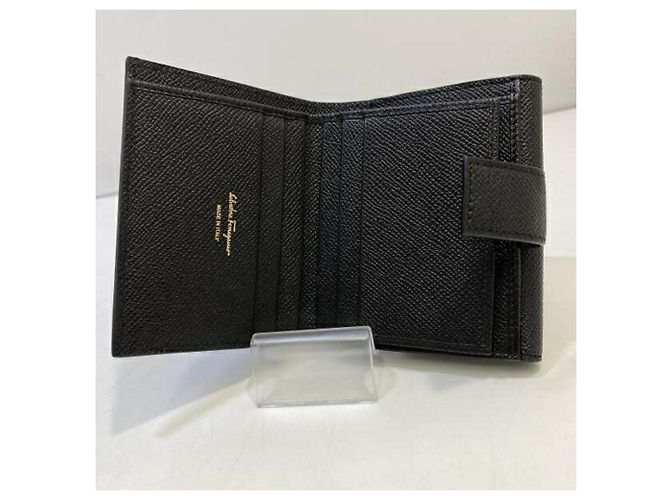 Cartera bi-fold Salvatore Ferragamo Vara Ribbon Negro - vista 7