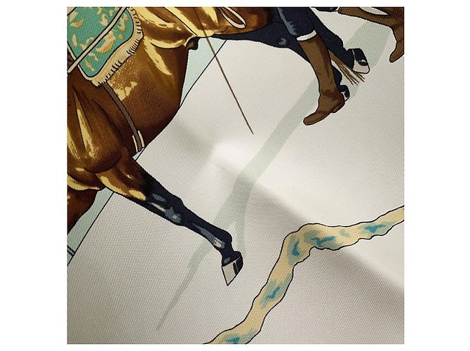 Hermès Seidentuch - Royal Andalusian Equestrian School Mehrfarben Hellgrün - Ansicht 3