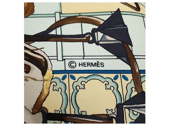 Hermès Seidentuch - Royal Andalusian Equestrian School Mehrfarben Hellgrün - Ansicht 6