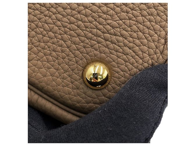Hermès Borsa a mano Hermes Bolide 31 Taupe - vista 10