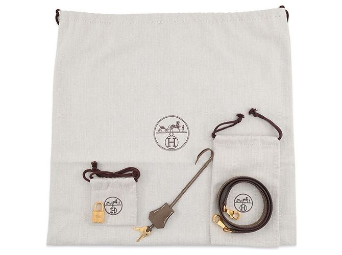 Hermès Borsa a mano Hermes Bolide 31 Taupe - vista 15
