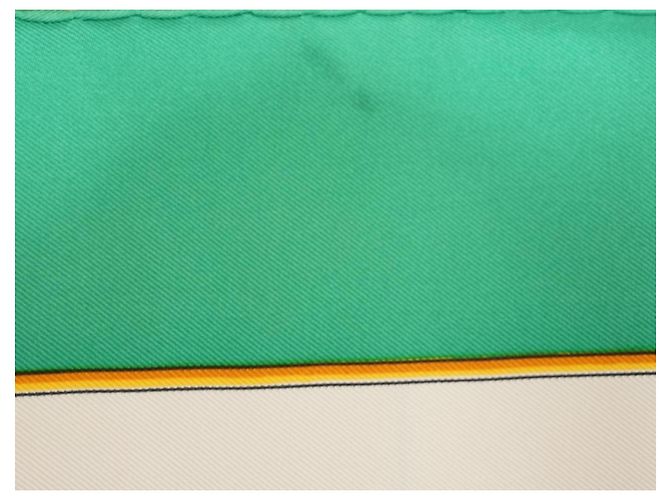 Hermès Grand Cortège à Moscou Seidenschal 90 cm Grün Mehrfarben - Ansicht 11