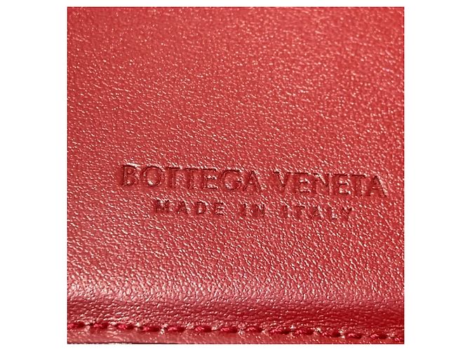 Cartera tri-fold Cassette Bottega Veneta Burdeos - vista 4