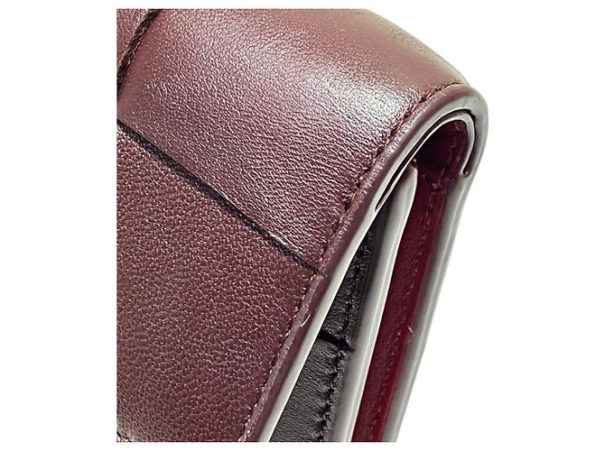 Cartera tri-fold Cassette Bottega Veneta Burdeos - vista 5