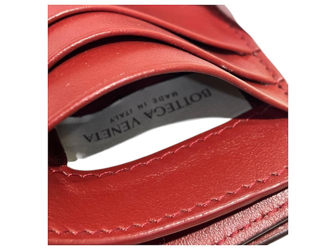 Cartera tri-fold Cassette Bottega Veneta Burdeos - vista 9