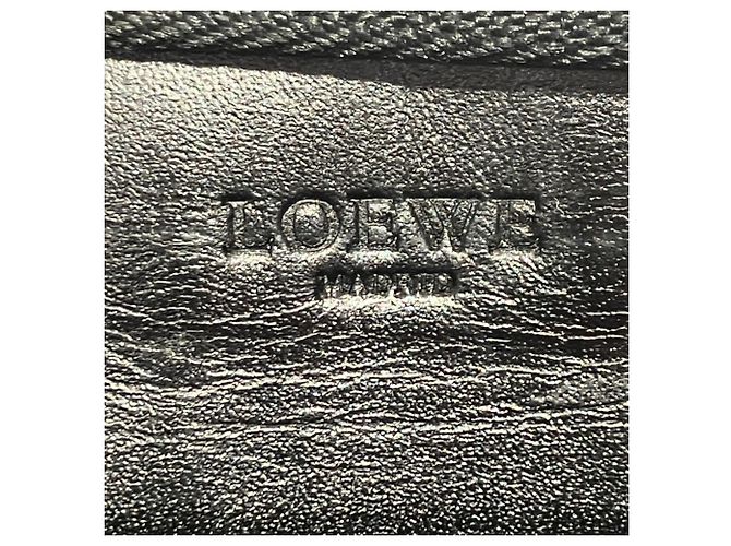 Portafoglio lungo Loewe in pelle beige e nera Nero - vista 4