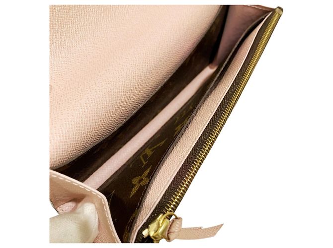 Louis Vuitton Portefeuille Emilie Long Wallet Marrone Monogramma - vista 5
