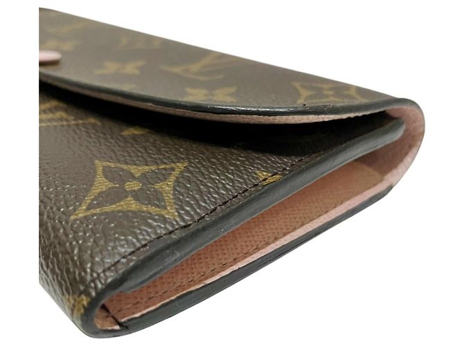 Louis Vuitton Portefeuille Emilie Long Wallet Marrone Monogramma - vista 7