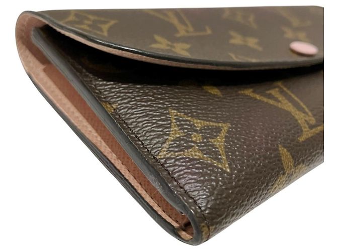Louis Vuitton Portefeuille Emilie Long Wallet Marrone Monogramma - vista 8