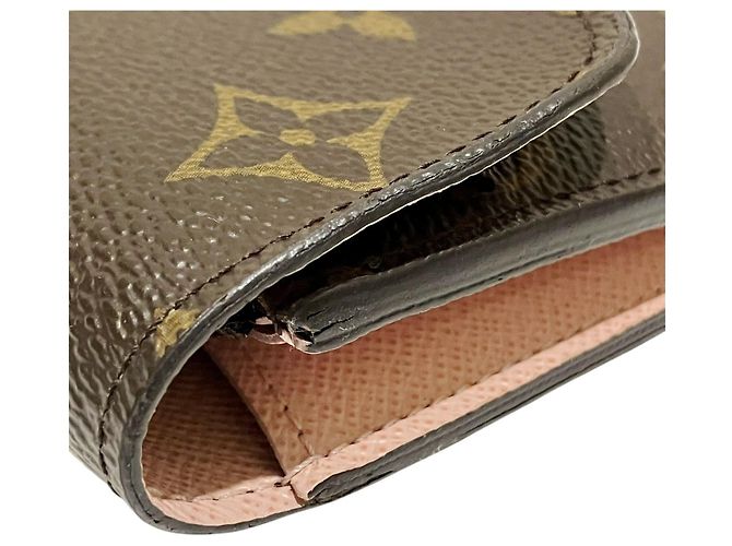 Louis Vuitton Portefeuille Emilie Long Wallet Marrone Monogramma - vista 9