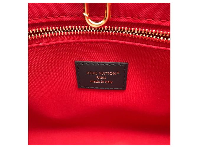Borsa Louis Vuitton Monogram Reverse Giant OnTheGo PM Rosso - vista 11