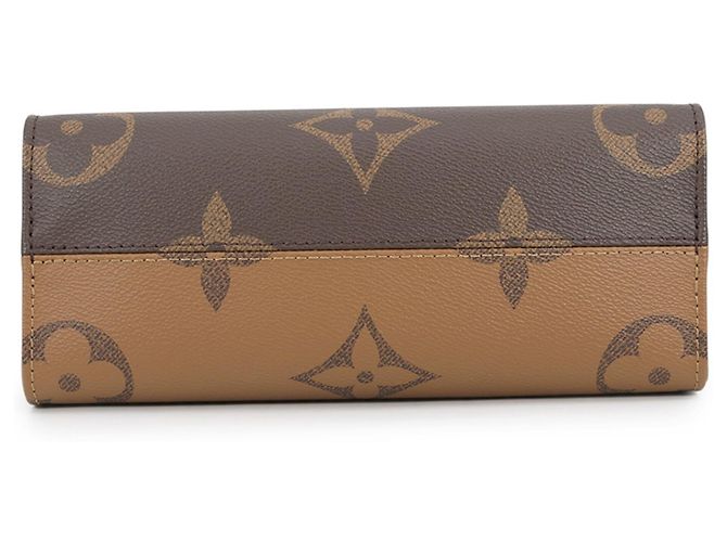 Borsa Louis Vuitton Monogram Reverse Giant OnTheGo PM Rosso - vista 3